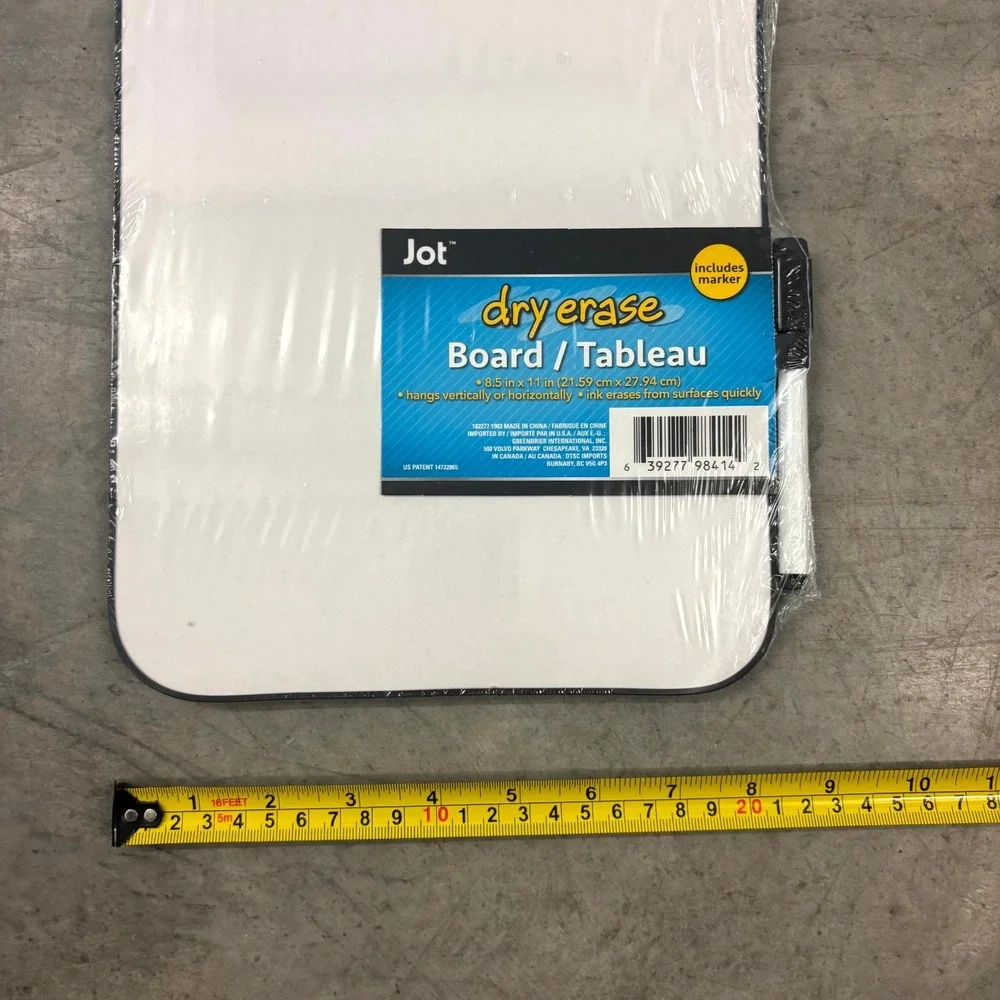 Jot Magnetic Dry Erase Board Whiteboard 8.5x11 w/ Marker New Framed Memo Pad